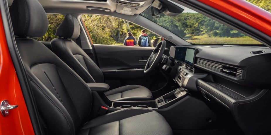 Hyundai Kona H-Tex leatherette seats. 