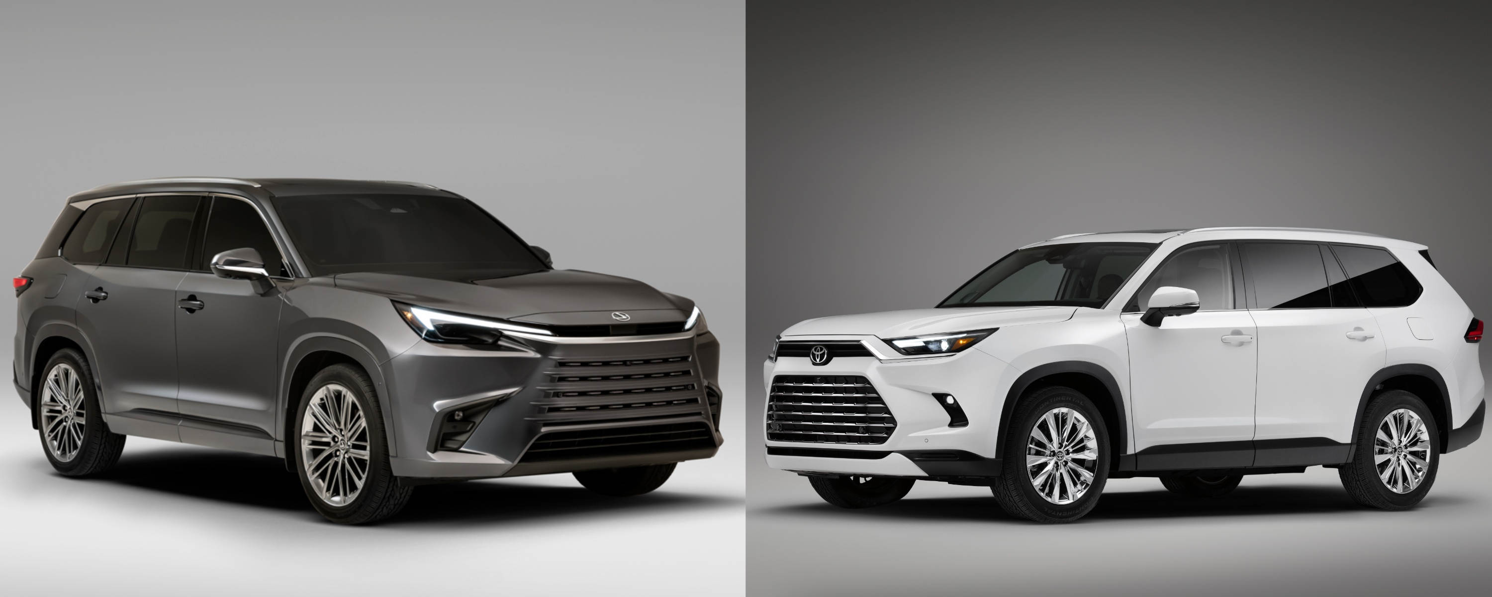 Comparing the 2024 Lexus TX and the 2024 Toyota Grand Highlander