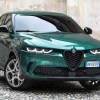 2023 Alfa Romeo Tonale PHEV parked on cobblestone