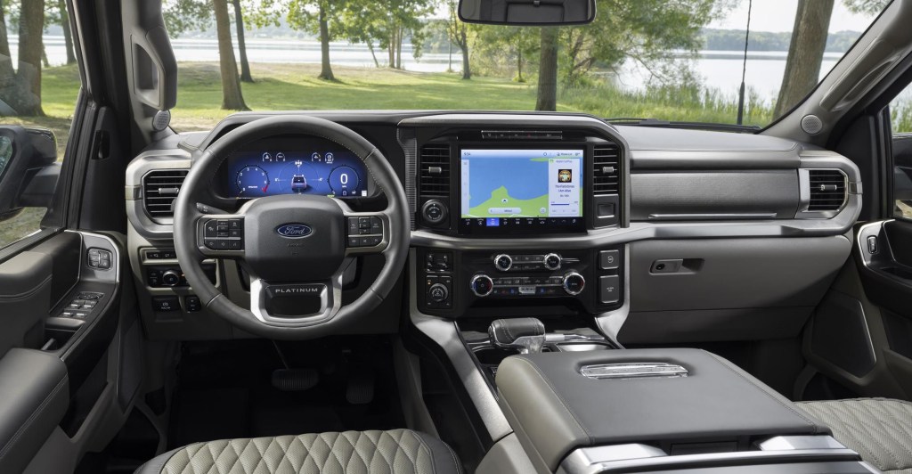 The 2024 Ford F-150 interior and dash