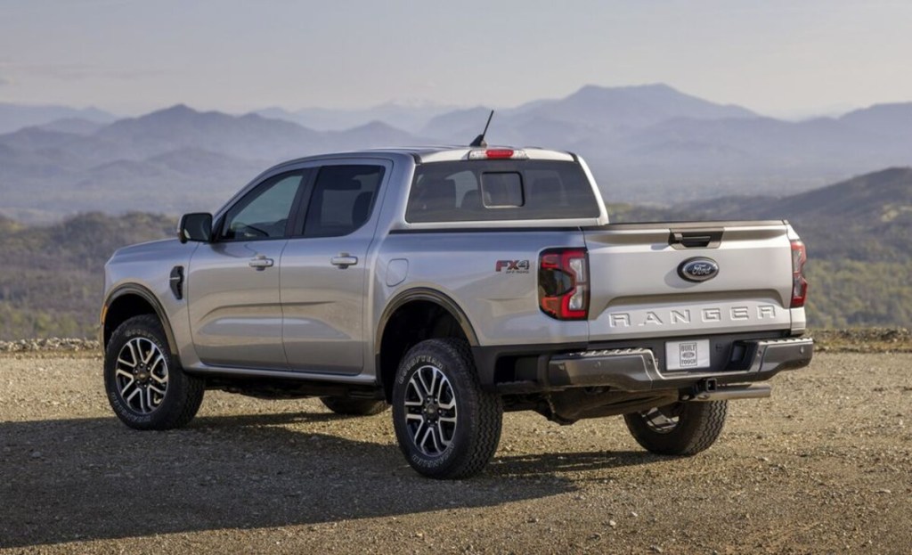 2024 Ford Ranger midsize pickup with mountain background