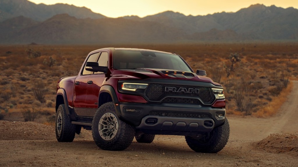 The 2024 Ram 1500 TRX Final Edition off-roading in sand