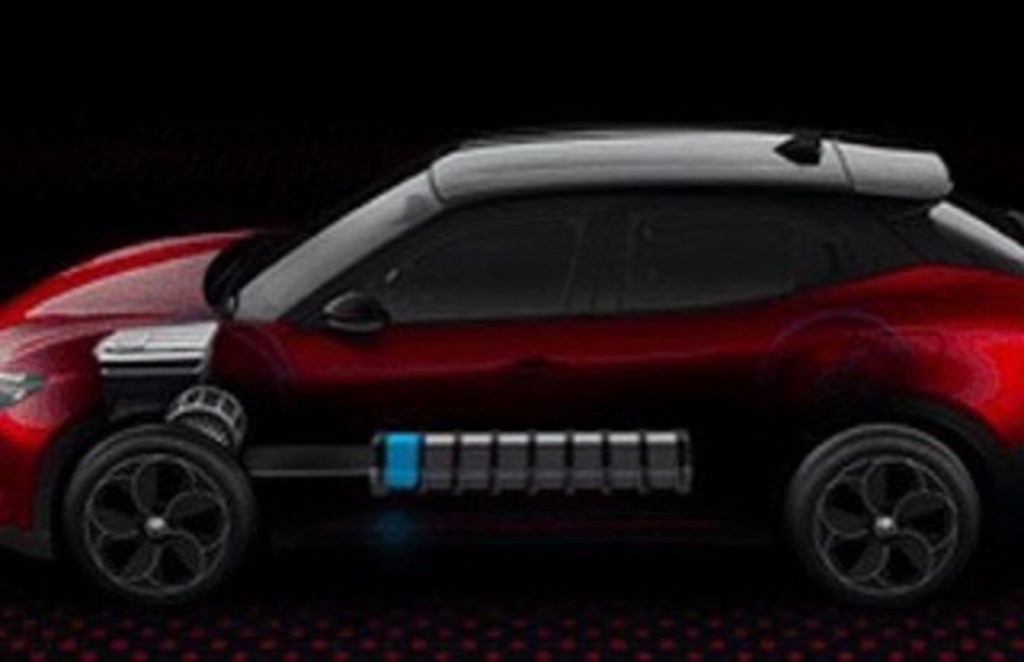 2025 Alfa Romeo 966 EV  phantom view showing batteries