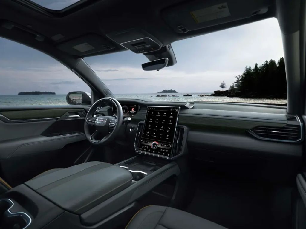2024 GMC Acadia SUV dash and seat shot
