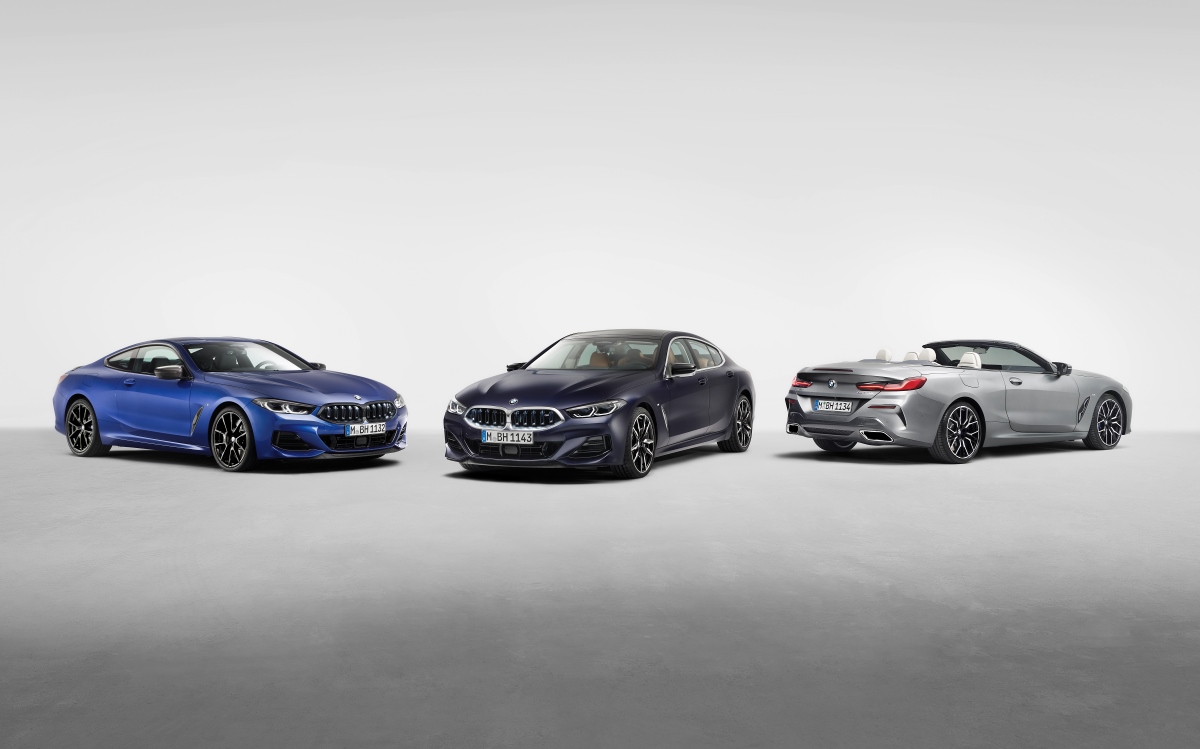 BMW 8 Series Coupe, Convertible, and Gran Coupe four-door