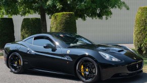 Black Ferrari California covnertible front 3.4 on cars and bids is one of the cheapest ferrari models you can buy