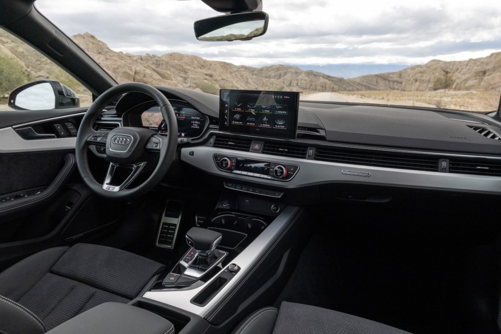 The interior of the 2024 Genesis G70 luxury sedan