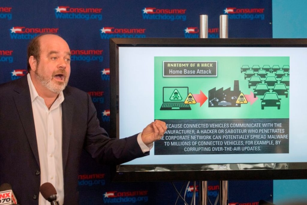 Electronic car hacking instructional from the U.S. Consumer Watchdog group 
