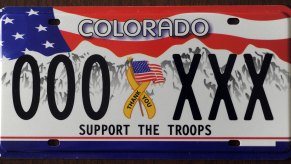 Colorado's new flat license plates
