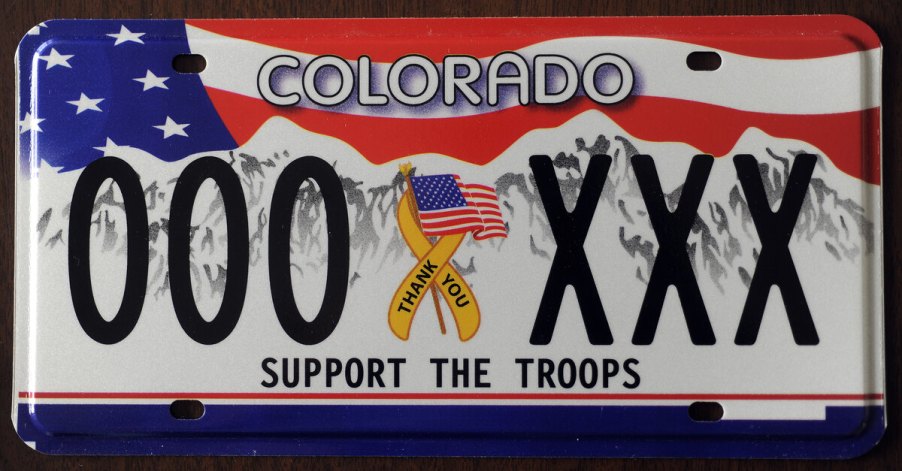 Colorado's new flat license plates
