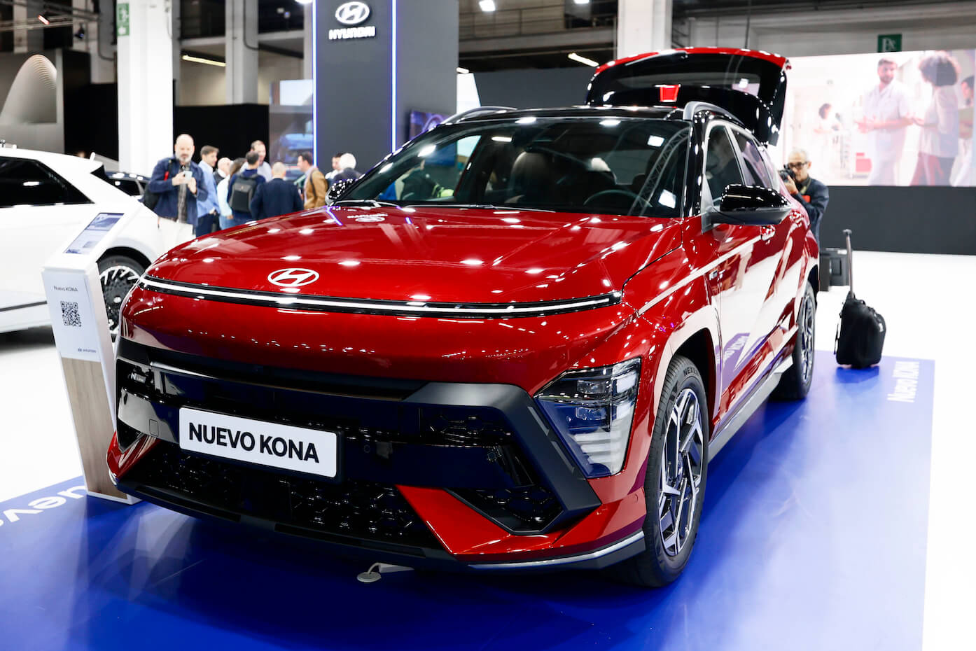 The all-new Hyundai Kona exhibited during the Automobile Barcelona International Motor Show. Hyundai Kona sales are impressive.