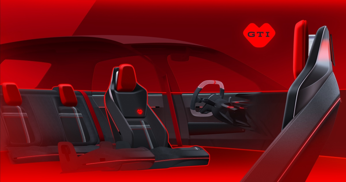 Interior of the electric GTI concept