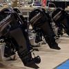 A lineup of Mercury outboard motors at the 83rd annual Chicago Boat, Sports and RV Show in Chicago
