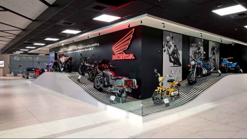 The motorcycle section of the new Honda Museum