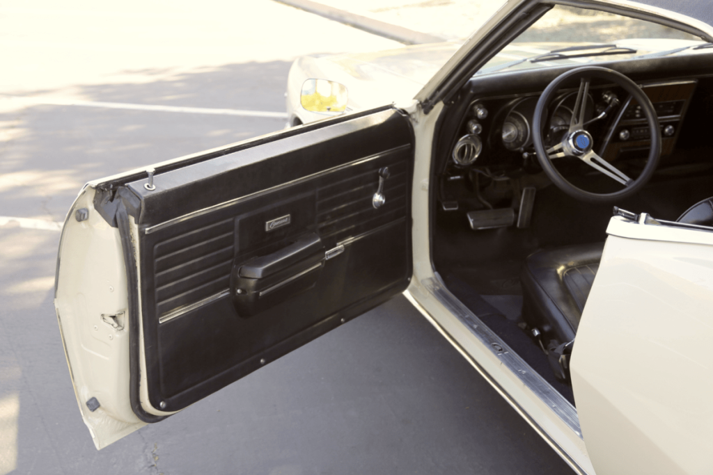 1968 Chevrolet Camaro interior shot