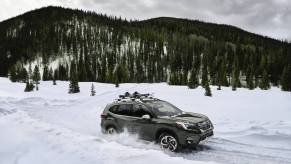 The Subaru SUV known as the Forester is great for the winter seasons