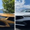 A side-by-side view of the 2023 Acura TLX Type S and 2024 Acura Integra Type S