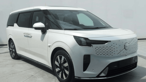 White 2024 Volvo EM90 minivan for MIIT