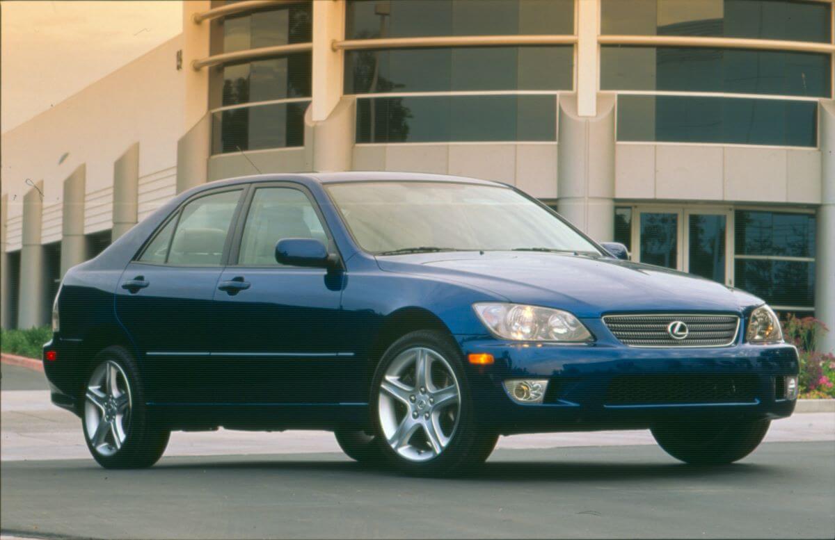 A promotion shot of a 2001 Lexus IS 300 compact executive car model