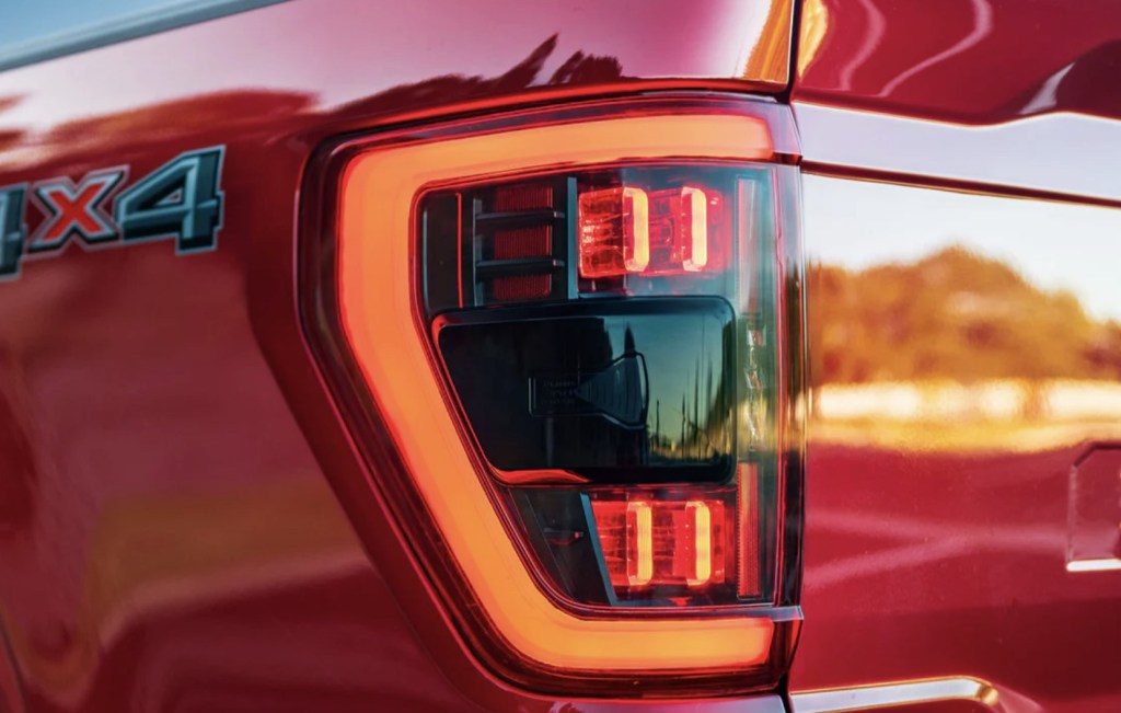 The 2023 Ford F-150 LED tail light 
