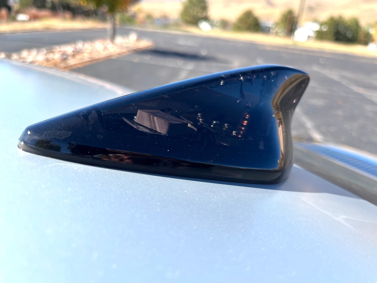 The translucent rear antenna in the 2023 Hyundai Ioniq 6