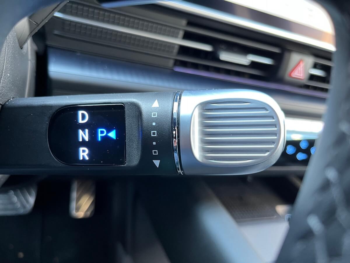 The shifter in the 2023 Hyundai Ioniq 6