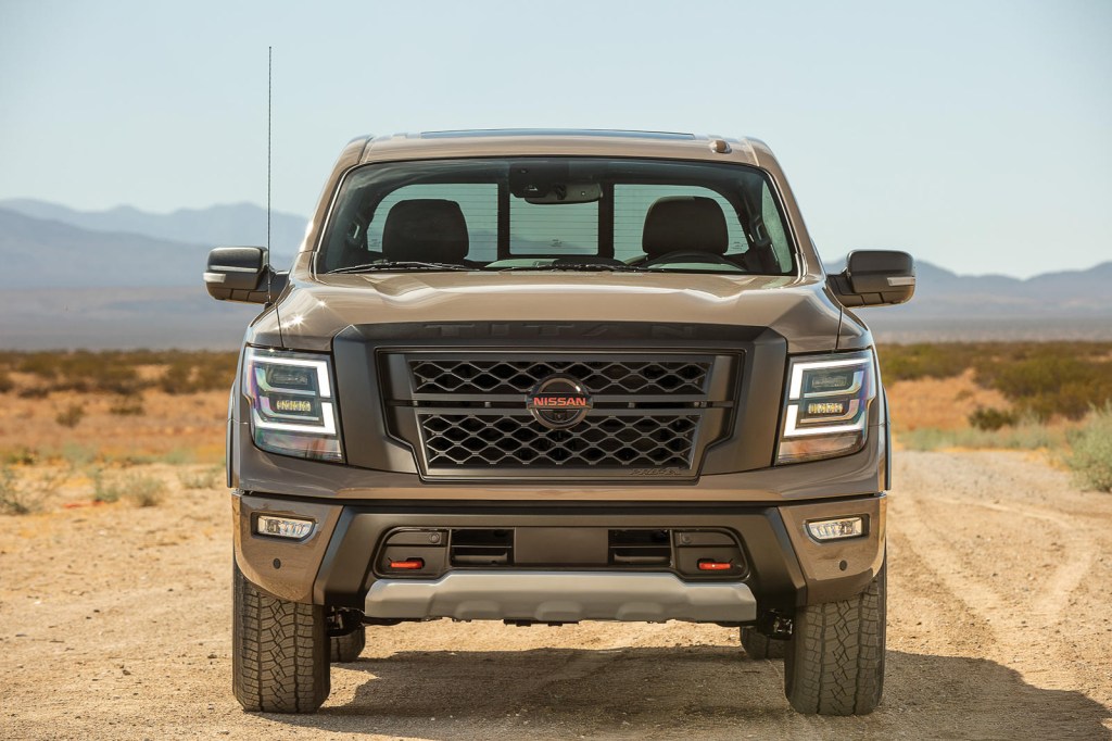 The face of the 2023 Nissan Titan