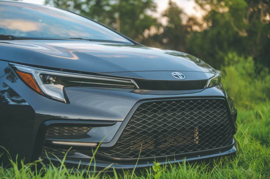 The 2023 Toyota Corolla front end
