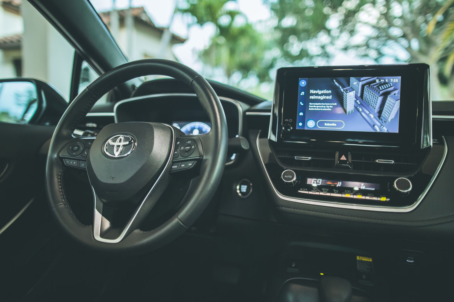 Inside the 2023 Toyota Corolla sedan