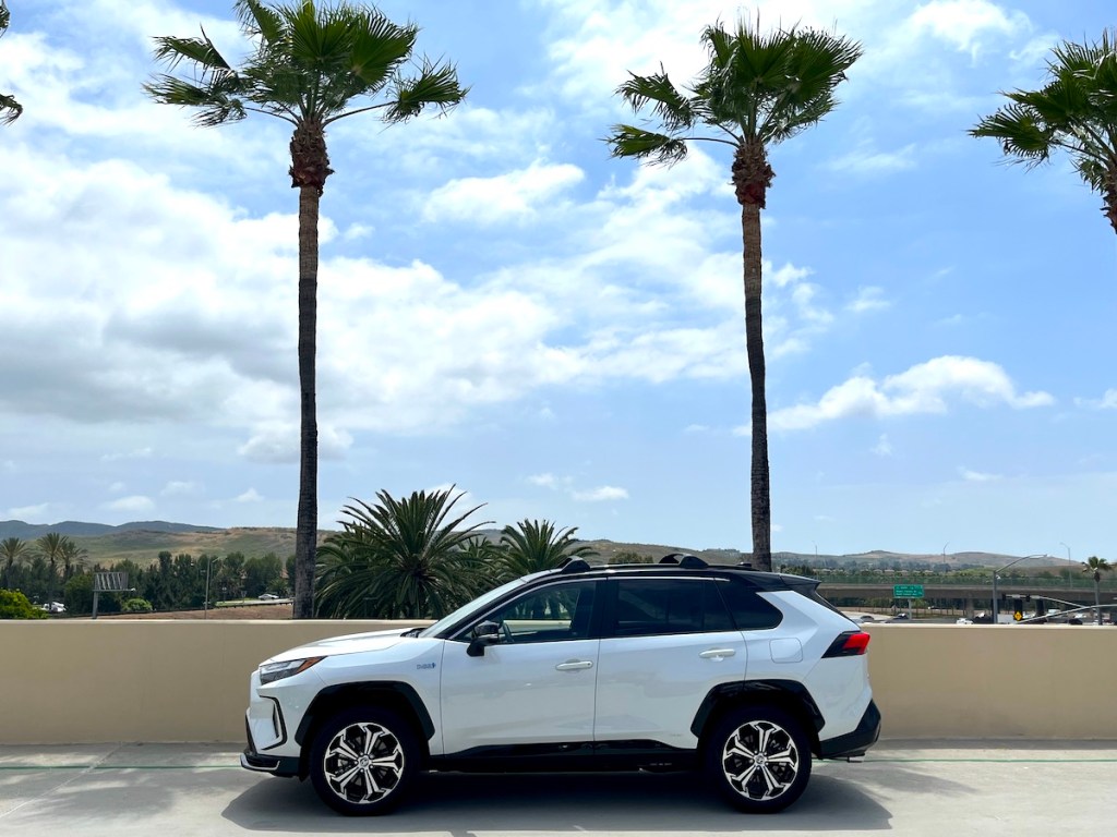 A side view of the 2023 Toyota RAV4 Prime