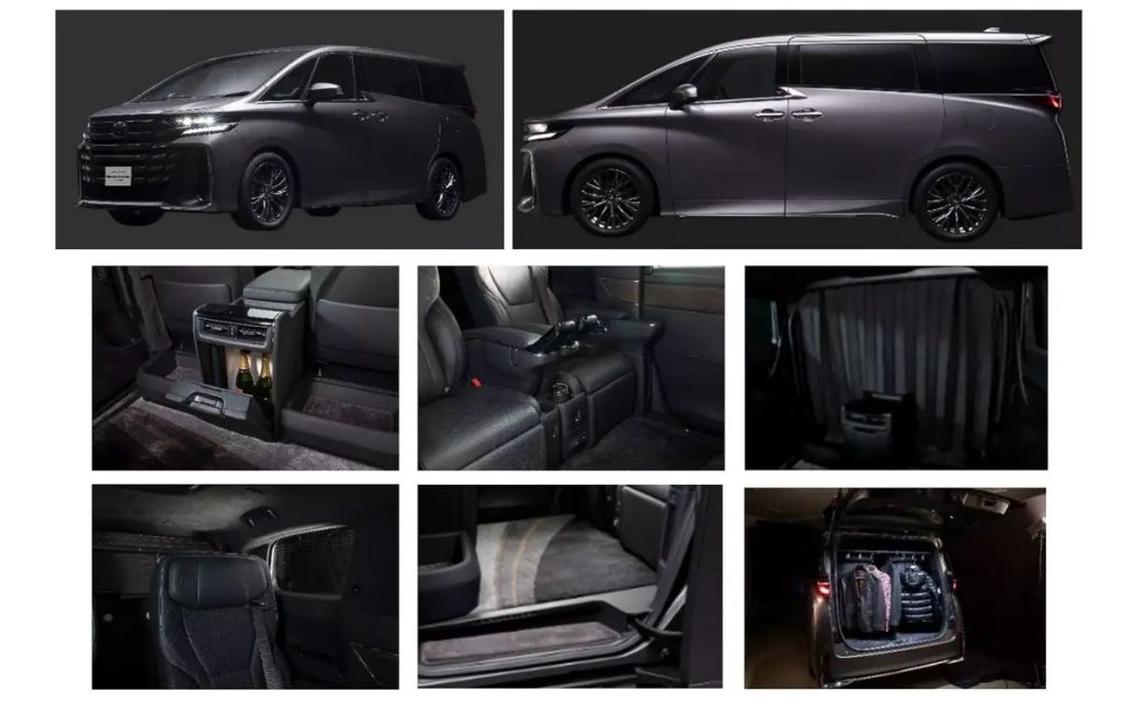 Toyota Vellfire Spacious Lounge concept several interior and exterior images