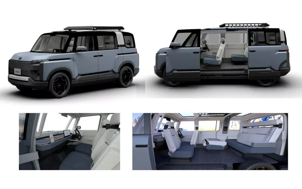 Toyota X-Van Gear concept several interior images