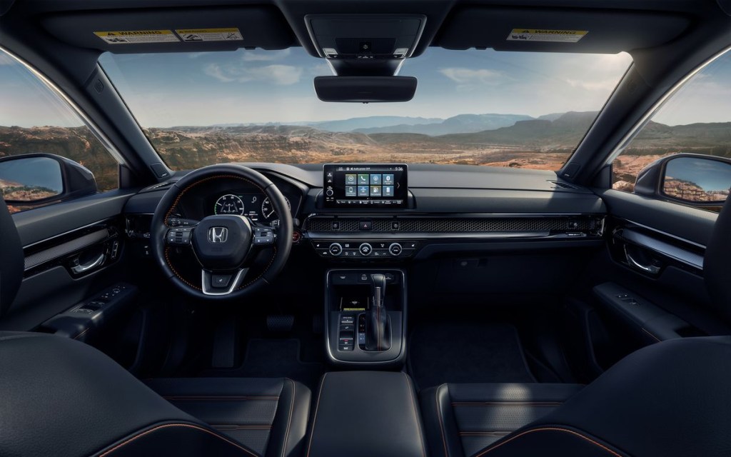 The 2023 Honda CR-V Hybrid interior and dash