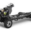 A promotional image of a 2024 Ford E-Series Stripped Chassis model for fleet customization