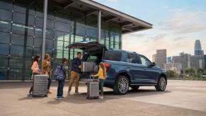2024 Ford Expedition Platinum trim with liftgate open
