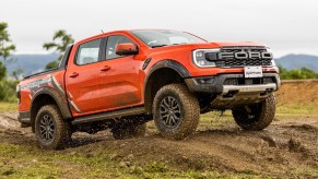 The 2024 Fora Ranger Raptor off-roading in mud