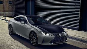 A 2024 Lexus RC compact executive coupe model with the Special Appearance hood and roof package