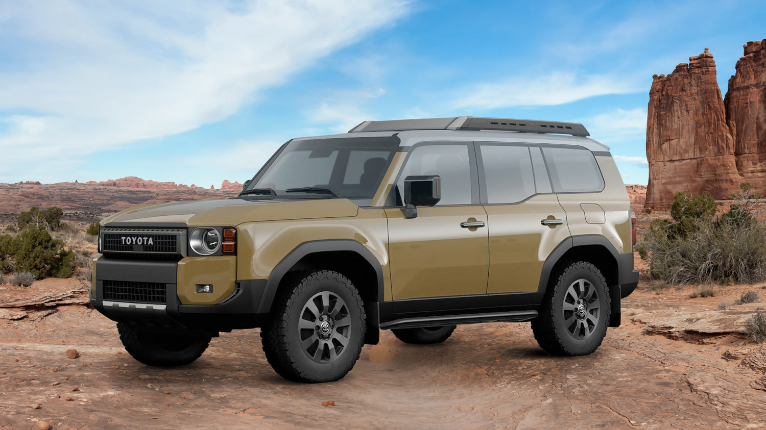 The best Toyota trucks and SUVs of 2024 include this Land Cruiser in the desert