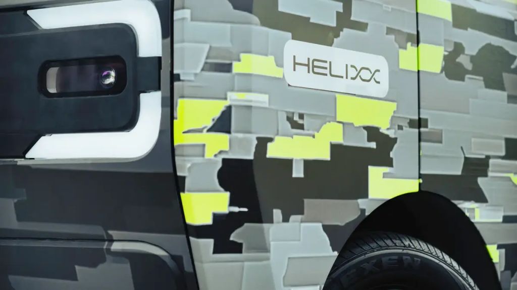 2024 Helixx 3D-printed delivery van graphics and logo