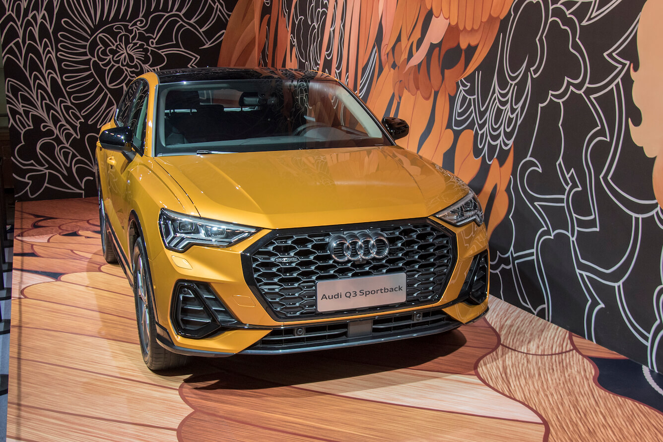 An Audi Q3 Sportback SUV is on display during the 18th Guangzhou International Automobile Exhibition at China Import and Export Fair Complex. Audi Q3 resale value is surprisingly high.