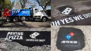 Domino's Pizza Paving for Pizza campaign