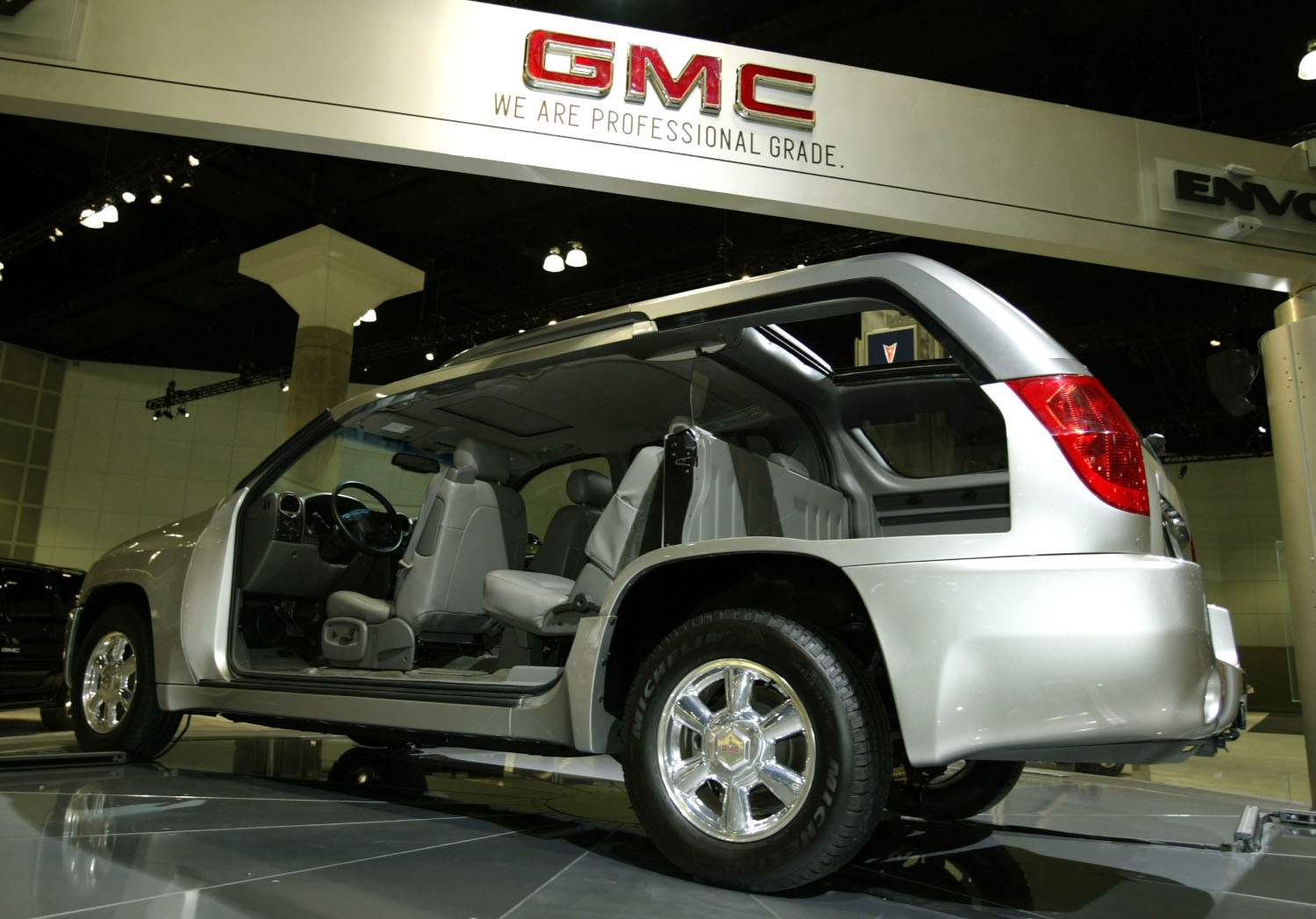 The GMC Envoy XUV seen here was part SUV, part truck