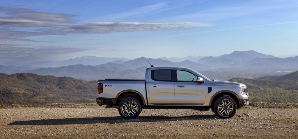 2024 Ford Ranger preproduction model shown. Ford Ranger sales are on the decline.