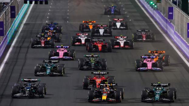 Drivers of Formula 1 start at the F1 Grand Prix of Saudi Arabia in 2023