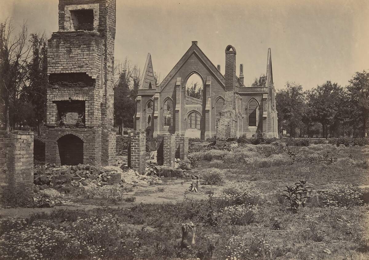 Haunted roads South Carolina; ruins in Columbia, South Carolina, 1860s