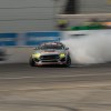 James Deane drifting his righ-hand drive RTR Spec 5 FD formula drift cars at Irwindale Speedway in October 2023