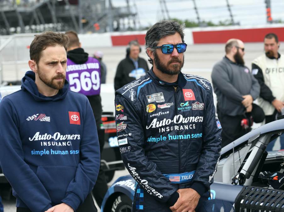 Martin Truex Jr. and James Small before race.