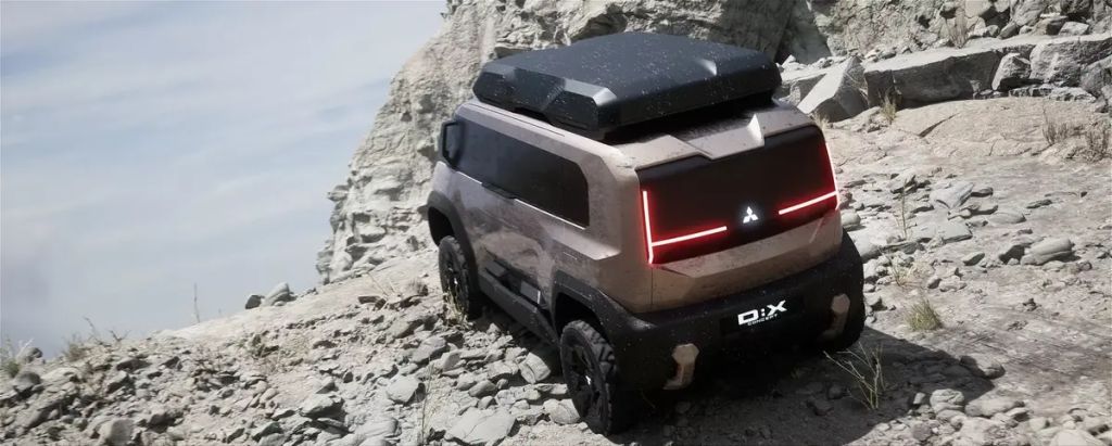 Mitsubishi D:X Delica van concept on rocky surface