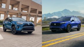 The most popular SUVs of 2023 are this Toyota RAV4 and Honda CR-V