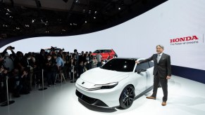 The Honda Prelude Concept at the 2023 Japan Mobility Show